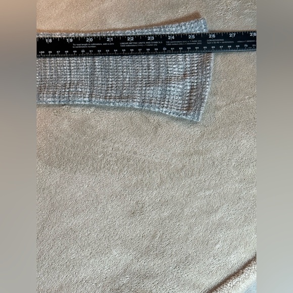 Anthropologie Winterscape Heather KnitCowl Neck Peplum Sweater Gray Knit Small - Picture 8 of 9